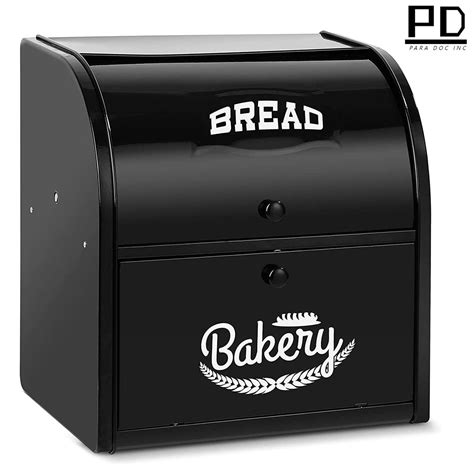 brown metal bread box|metal bread box walmart.